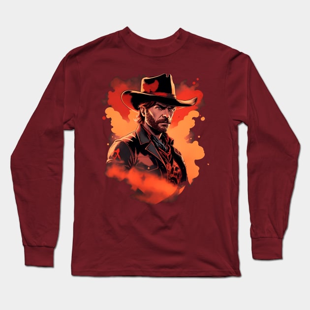 Arthur Morgan Stylish RDR2 Long Sleeve T-Shirt by SRArtShop